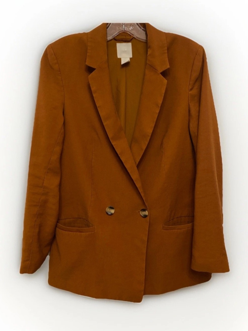 💐2 for $25 H&M Double-Breasted Blazer in Rust - Picture 2 of 8